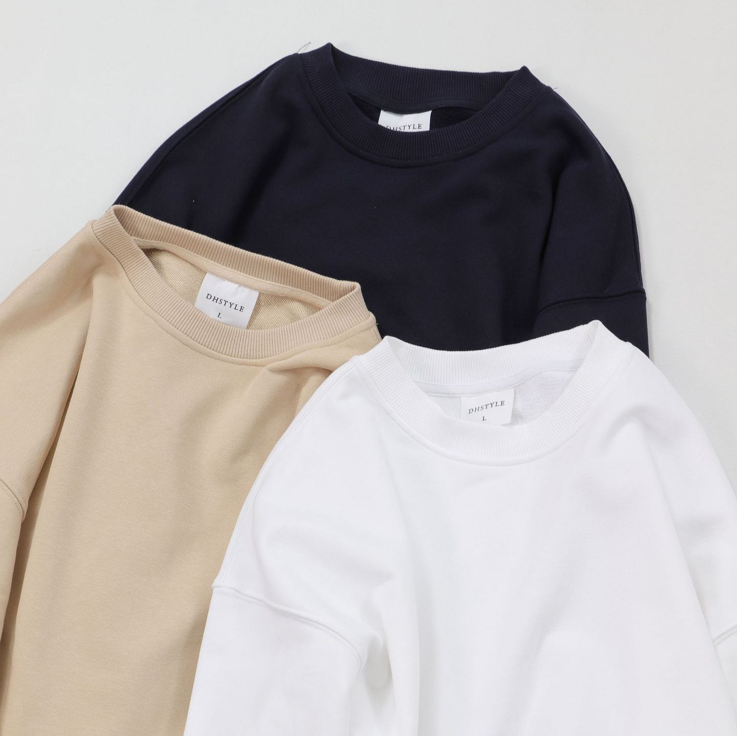 Unisex Drop Shoulder Round Neck Sweater