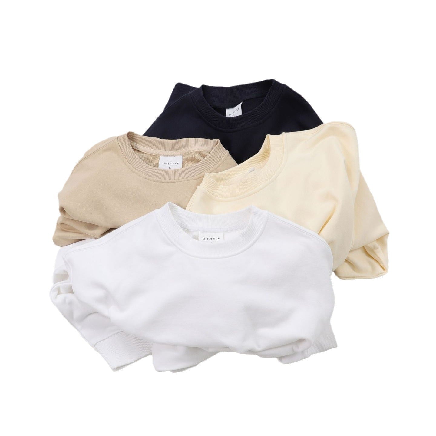 Unisex Drop Shoulder Round Neck Sweater
